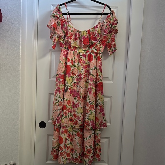 Floral Ruffle Dress - Picture 1 of 6